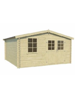 Abri De Jardin Bekky 14.45 M² En Bois Massif 40 Mm