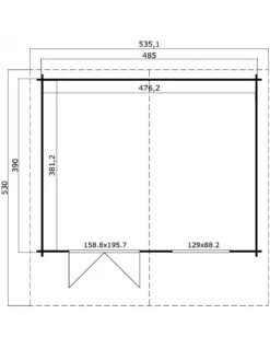 Abri De Jardin Gotland 18.9 M² Avec Plancher En Bois 40 Mm -Barbecue Soldes abri de jardin gotland 189 m avec plancher en bois 40 mm 2