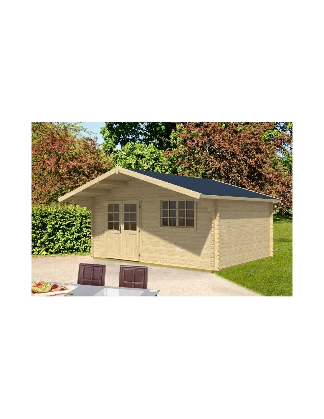 Abri De Jardin Gotland 23.5 M² Avec Plancher En Bois Massif 40 Mm 2 Abri De Jardin Gotland 23.5 M² Avec Plancher En Bois Massif 40 Mm - Image 2