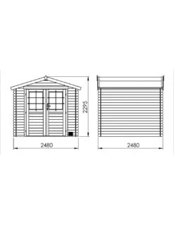 Abri De Jardin Juno 4.9 M² En Bois Massif 19 Mm -Barbecue Soldes abri de jardin juno 49 m en bois massif 19 mm 4
