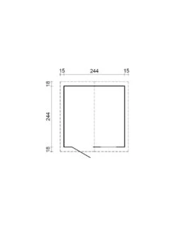 Abri De Jardin Rimini 5.95 M² En Bois Massif 19 Mm - Gamme White Wood -Barbecue Soldes abri de jardin rimini 595 m en bois massif 19 mm 2