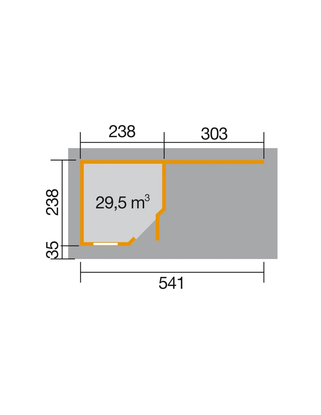 Abri De Jardin WEKA Pentagonal Design 213+appentis De 12.9 M² Au Choix En Bois Massif 28 Mm 2 Abri De Jardin WEKA Pentagonal Design 213+appentis De 12.9 M² Au Choix En Bois Massif 28 Mm - Image 2