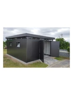 Abri/garage CasaNova Isolé Largeur 4m BIOHORT -Barbecue Soldes abrigarage casanova isole largeur 4m biohort 1
