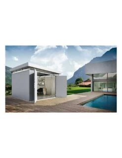 Abri/garage CasaNova Isolé Largeur 4m BIOHORT -Barbecue Soldes abrigarage casanova isole largeur 4m biohort 8