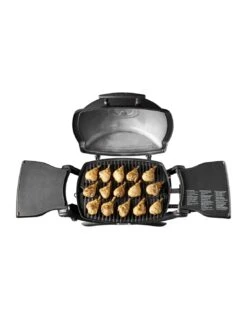 Barbecue à Gaz Weber Q 1200 Noir Avec Tablettes -Barbecue Soldes barbecue a gaz weber q 1200 noir avec tablettes 2