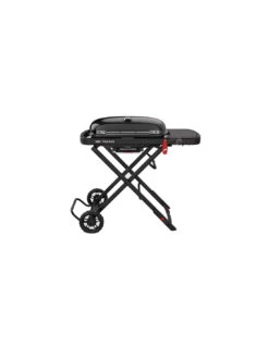 Barbecue Soldes 11 Barbecue à Gaz Weber Traveler Stealth Noir Avec Chariot Noir
