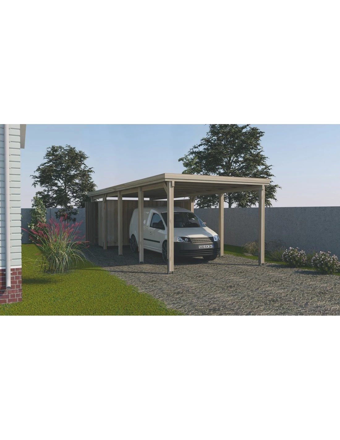 Carport WEKA 617 De 25.8 M² Traitée Autoclave 1 Carport WEKA 617 De 25.8 M² Traitée Autoclave