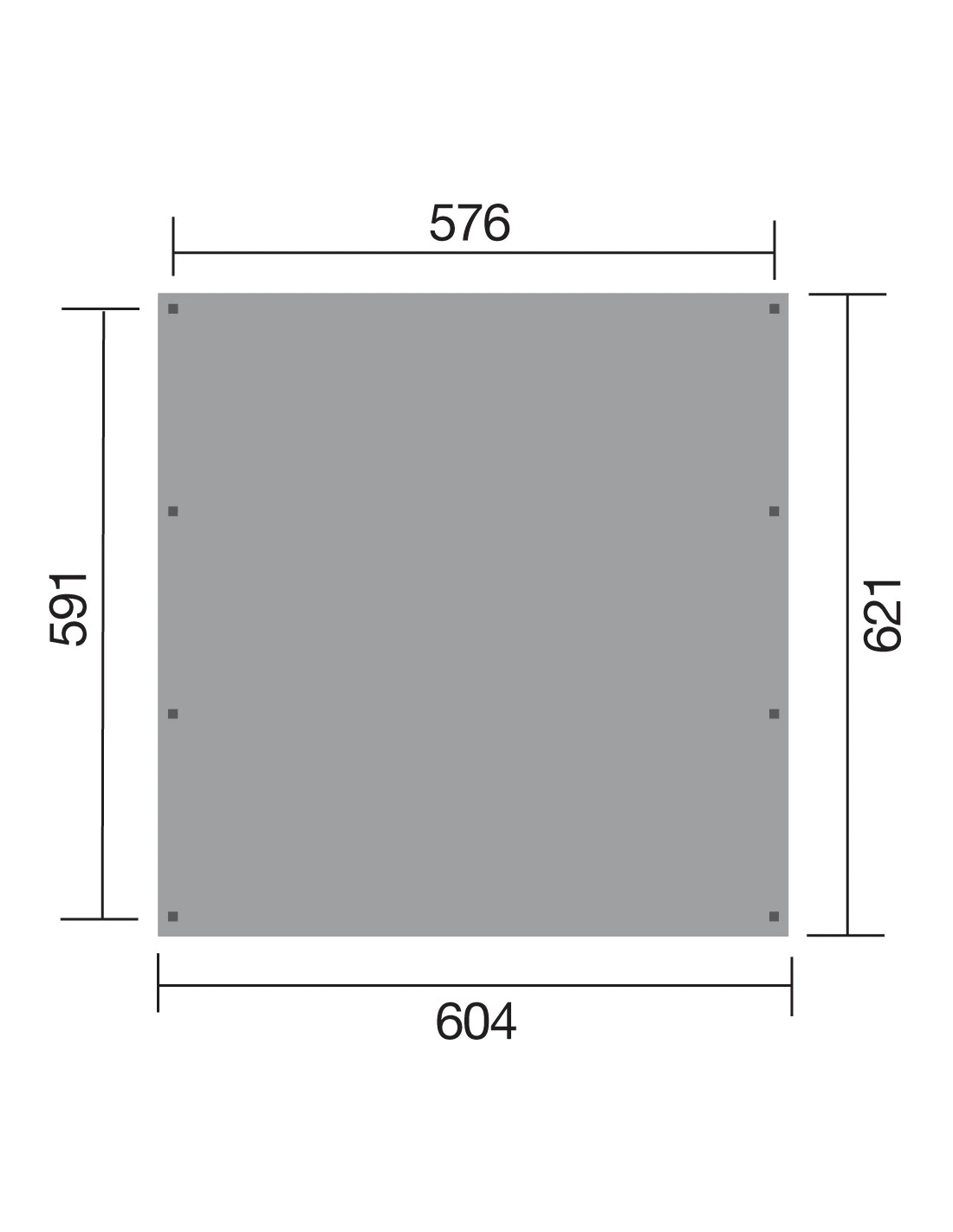 Carport WEKA Double 609 De 37.5 M² Traitée Autoclave 2 Carport WEKA Double 609 De 37.5 M² Traitée Autoclave - Image 2