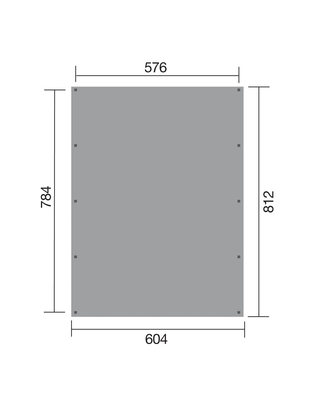 Carport WEKA Double 609 De 49 M² Traitée Autoclave 2 Carport WEKA Double 609 De 49 M² Traitée Autoclave - Image 2