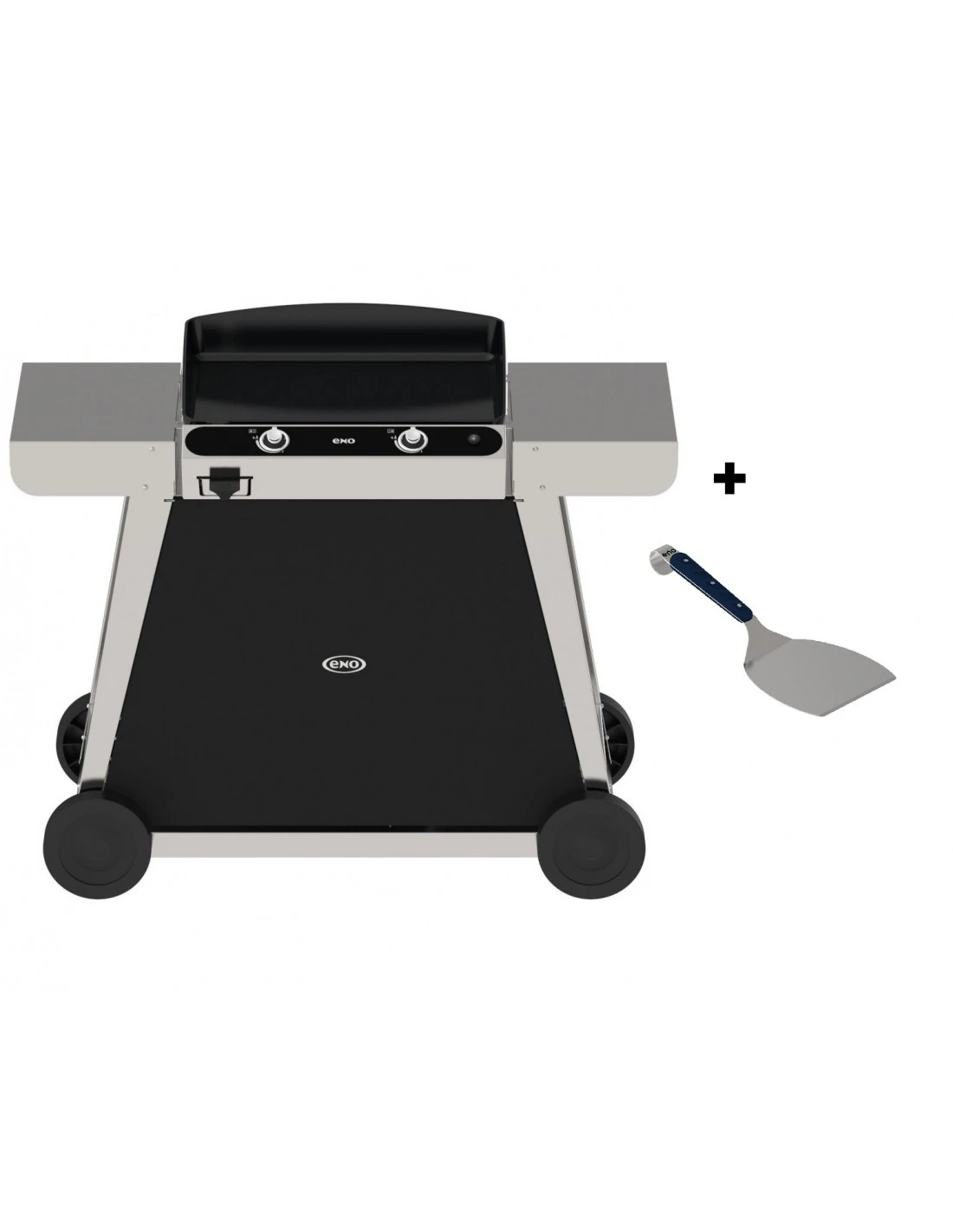 ENO Combo Plancha Chambord 60 Inox Avec Chariot 1 ENO Combo Plancha Chambord 60 Inox Avec Chariot