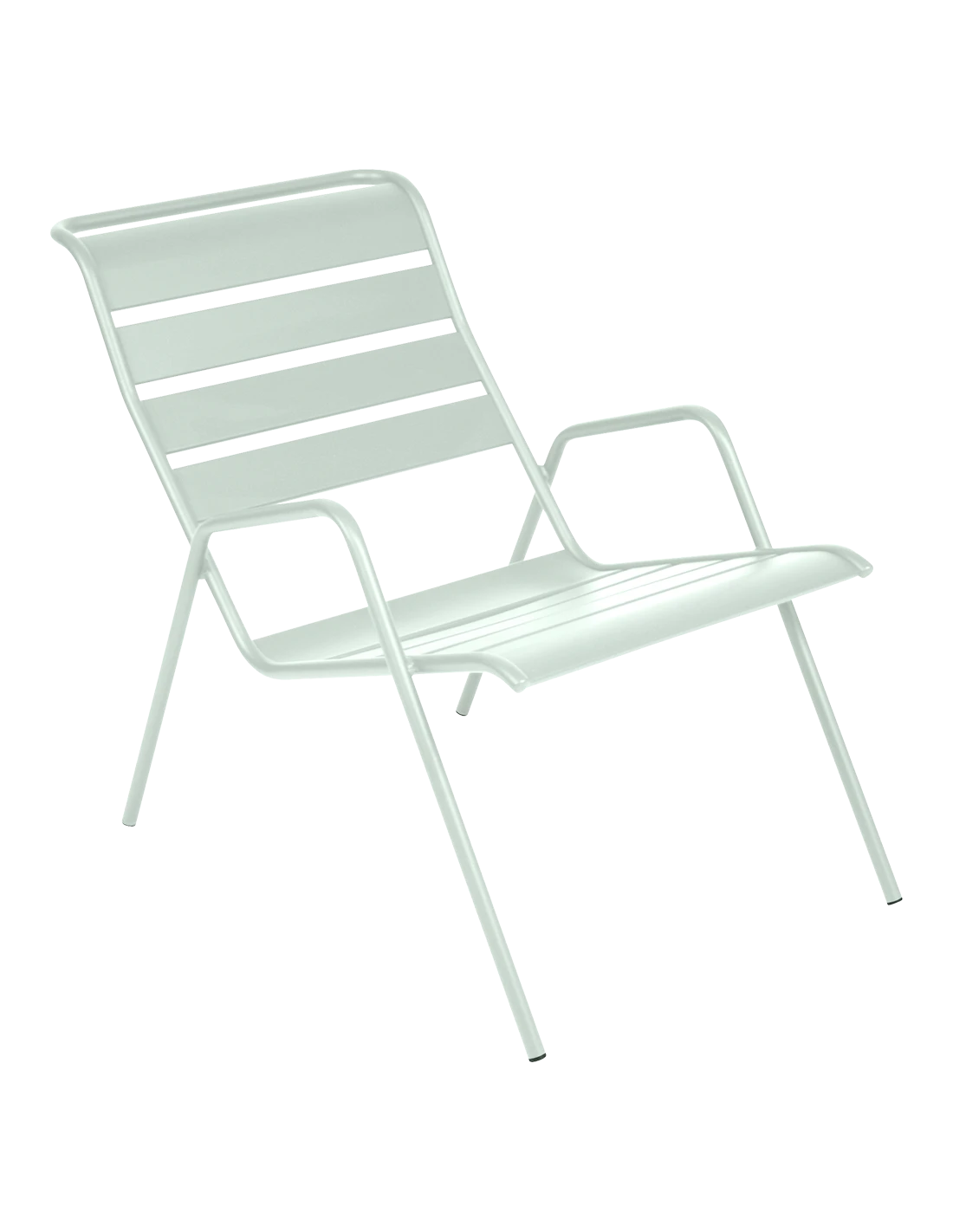 Fauteuil Bas Monceau Empilable En Métal - Menthe Glaciale 1 Fauteuil Bas Monceau Empilable En Métal - Menthe Glaciale