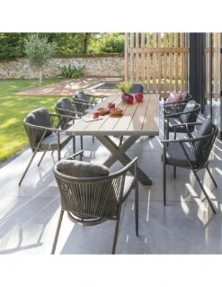 Fauteuil De Jardin Emperia - Aluminium Et Résine Tressée