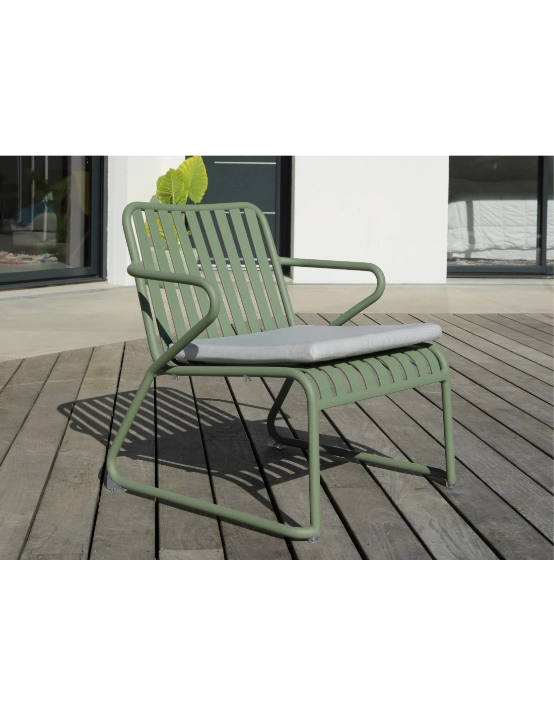 Fauteuil Vero En Aluminium Coloris Au Choix - Amande 2 Fauteuil Vero En Aluminium Coloris Au Choix - Amande - Image 2