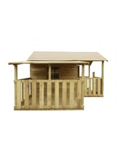 Maisonnette BLANKA En Bois Traité Avec Plancher -Barbecue Soldes maisonnette blanka en bois traite avec plancher 2