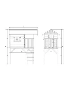 Maisonnette WISTLER PARK -Barbecue Soldes maisonnette en bois pour enfants wistler park 3