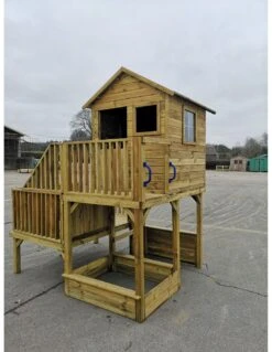 Maisonnette HUBERT Sur Pilotis Avec Bac à Sable 13 Maisonnette HUBERT Sur Pilotis Avec Bac à Sable -Barbecue Soldes maisonnette hubert sur pilotis avec bac a sable 3