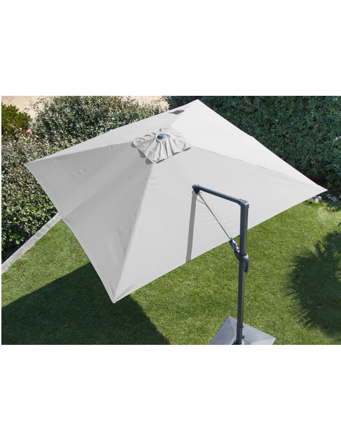 Parasol Déporté NH20 3x3 M En Aluminium Orientable, Inclinable Et Rotatif - Ecru 3 Parasol Déporté NH20 3x3 M En Aluminium Orientable, Inclinable Et Rotatif - Ecru - Image 3