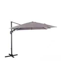 Parasol Déporté NH20 3x3 M En Aluminium Orientable, Inclinable Et Rotatif - Ecru
