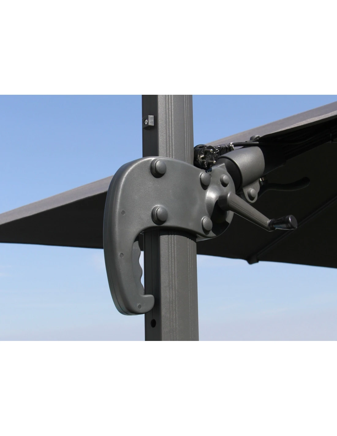 Parasol Déporté NH20 3x3 M En Aluminium Orientable, Inclinable Et Rotatif - Ecru 5 Parasol Déporté NH20 3x3 M En Aluminium Orientable, Inclinable Et Rotatif - Ecru - Image 5