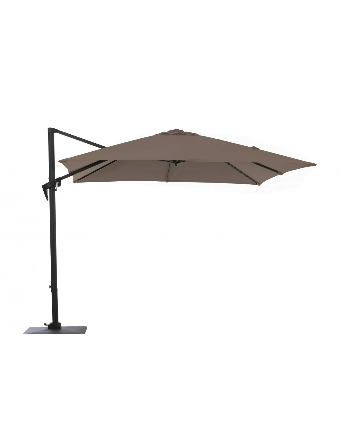 Parasol Déporté Roma 3 X 4 M En Aluminium - Grey / Taupe 1 Parasol Déporté Roma 3 X 4 M En Aluminium - Grey / Taupe