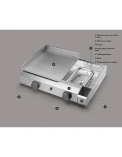 Plancha Base G45 A à Gaz - 4 à 6 Personnes - Forge Adour 6 Plancha Base G45 A à Gaz - 4 à 6 Personnes - Forge Adour -Barbecue Soldes plancha base g45 a acier a gaz 4 a 6 personnes forge adour 2