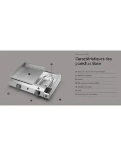 Plancha Base G60 A Acier à Gaz - 8 à 10 Personnes -Barbecue Soldes plancha base g60 a acier a gaz 8 a 10 personnes 2
