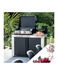 Plancha à Gaz Enosign 65 Inox Et Acier Avec Capot De Protection -Barbecue Soldes plancha enosign 65 inox et acier avec capot de protection 6