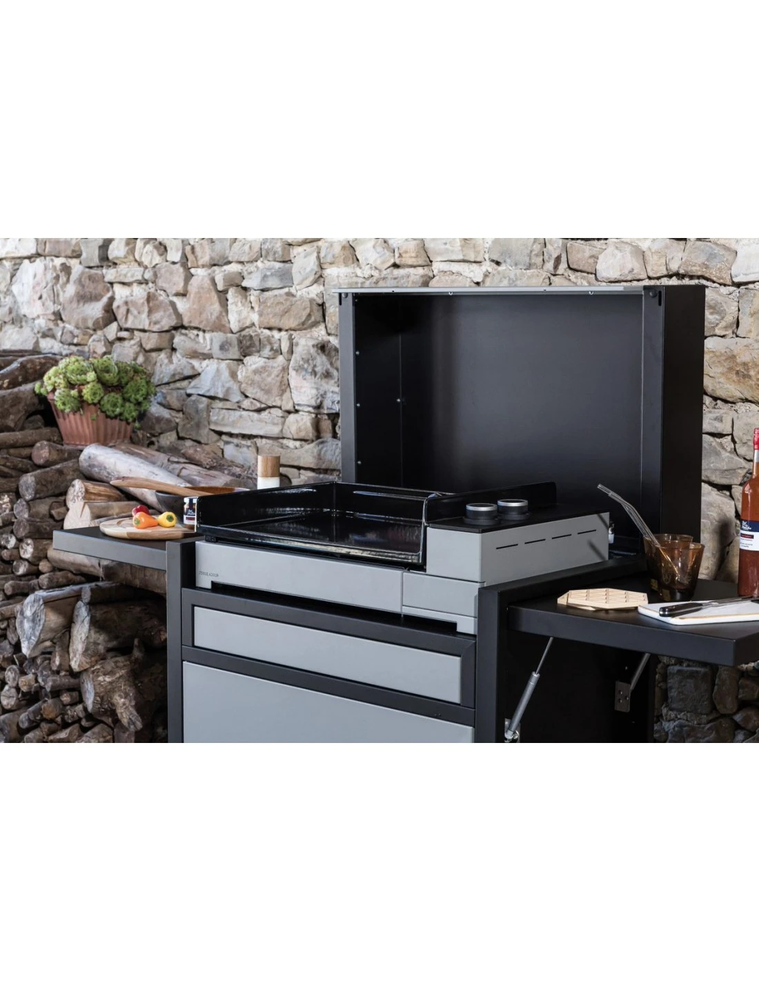 Plancha Premium G60 A NG Gaz Acier Noir Et Gris 3 Plancha Premium G60 A NG Gaz Acier Noir Et Gris - Image 3