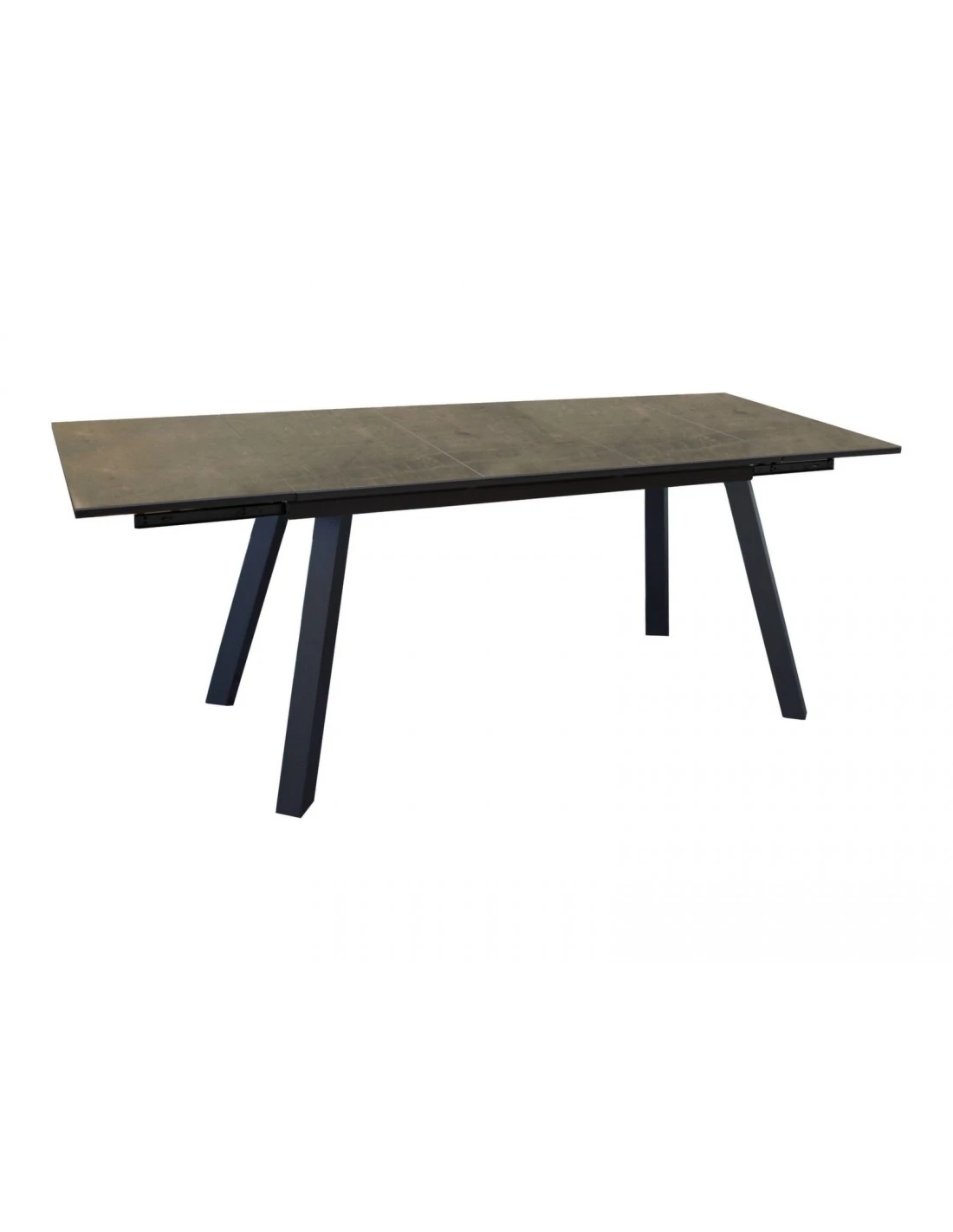 Table De Jardin Agra 150/200/250 Cm - Plateau à Lames HPL Fundermax - Graphite / Cave 1 Table De Jardin Agra 150/200/250 Cm - Plateau à Lames HPL Fundermax - Graphite / Cave