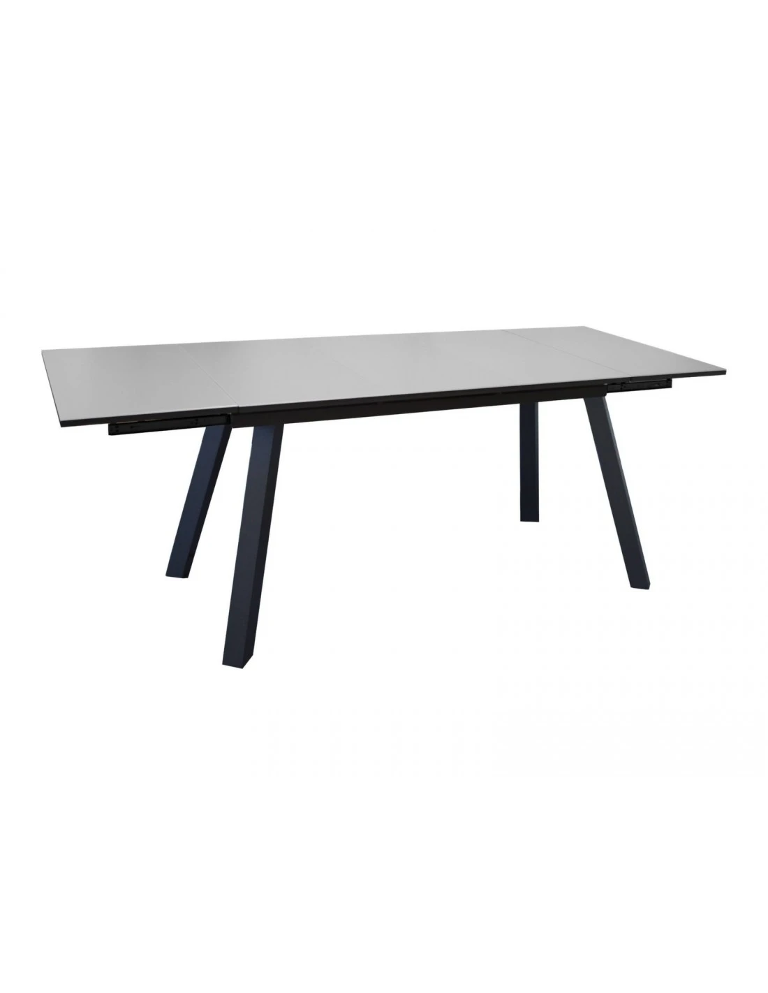 Table De Jardin AGRA Extensible 150/200/250 Cm - Aluminium Et Verre - Graphite / Perle 1 Table De Jardin AGRA Extensible 150/200/250 Cm - Aluminium Et Verre - Graphite / Perle