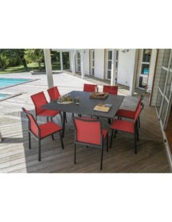 Table De Jardin Barcelona Carrée Extensible L.100/145 X P.145 Cm 12 Table De Jardin Barcelona Carrée Extensible L.100/145 X P.145 Cm -Barbecue Soldes table de jardin barcelona carree extensible l100145 x p145 cm 2