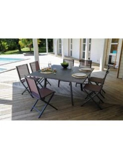 Table De Jardin Barcelona Carrée Extensible L.100/145 X P.145 Cm 13 Table De Jardin Barcelona Carrée Extensible L.100/145 X P.145 Cm -Barbecue Soldes table de jardin barcelona carree extensible l100145 x p145 cm 3