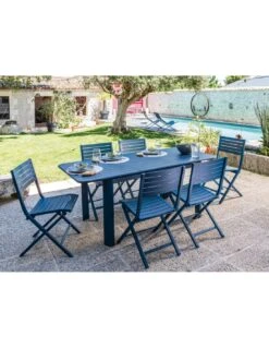 Table De Jardin Eos Extensible 130/180 Cm En Aluminium - Vert 5 Table De Jardin Eos Extensible 130/180 Cm En Aluminium - Vert -Barbecue Soldes table de jardin eos extensible 130180 cm aluminium 3