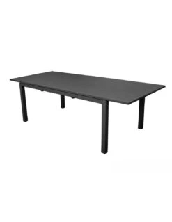 Table De Jardin Extensible GENES 160/240 X 100 Cm - Aluminium - Graphite -Barbecue Soldes table de jardin extensible genes 160240 x 100 cm aluminium 4