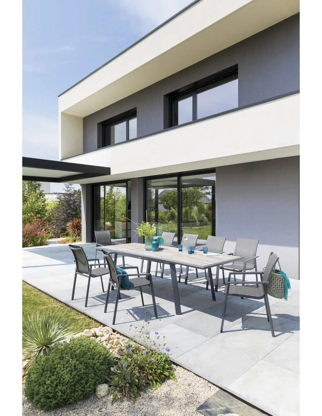 Table De Jardin Extensible Pavane 10 Personnes - Pécan 2 Table De Jardin Extensible Pavane 10 Personnes - Pécan - Image 2