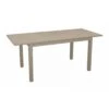 Table De Jardin GENES Extensible L.110/170 X H.70 Cm - Aluminium - Crème