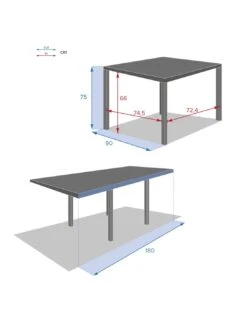 Table De Jardin Piazza Graphite Extensible 8 Places - Aluminium -Barbecue Soldes table de jardin piazza graphite extensible 8 places aluminium 5