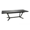 Table De Jardin VITA Extensible 180/240 X 100 Cm - Aluminium Et Céramique - Graphite / Gris