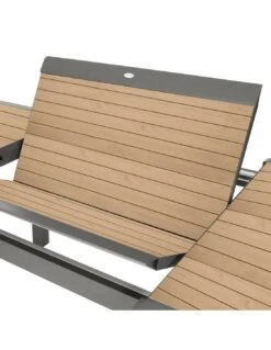 Table De Jardin Allure Extensible 10 Places - Aluminium Imprimé Effet Bois -Barbecue Soldes table extensible allure 10 places aluminium imprime effet bois 1 6