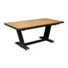 Table Extensible Amber - 180/240x100x76 Alu/TECK FSC 100% - Graphite/Teck