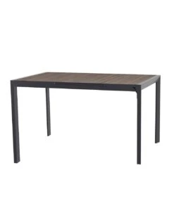 Table Haute Evasion Extensible 8 Places - Plateau Effet Bois -Barbecue Soldes table haute evasion extensible 8 places plateau effet bois 2