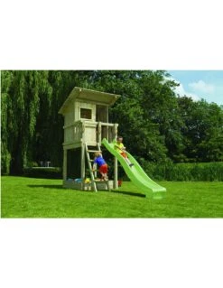 Tour De Jeux Beach Hut+toboggan Vert Pomme Au Choix