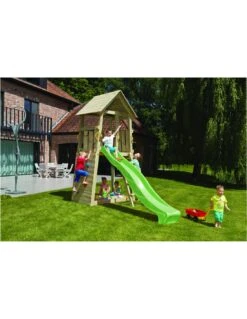 Tour De Jeux Belvédère+toboggan Vert Pomme Au Choix